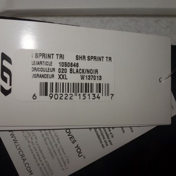 NEW Louis Garneau Women's Sprint Tri Biker Shorts Black Size XXL - Picture 5 of 7